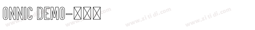 ONNIC DEMO字体转换